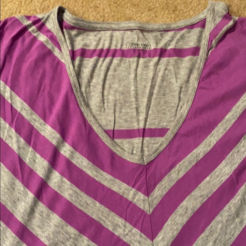 Short sleeve stripe top